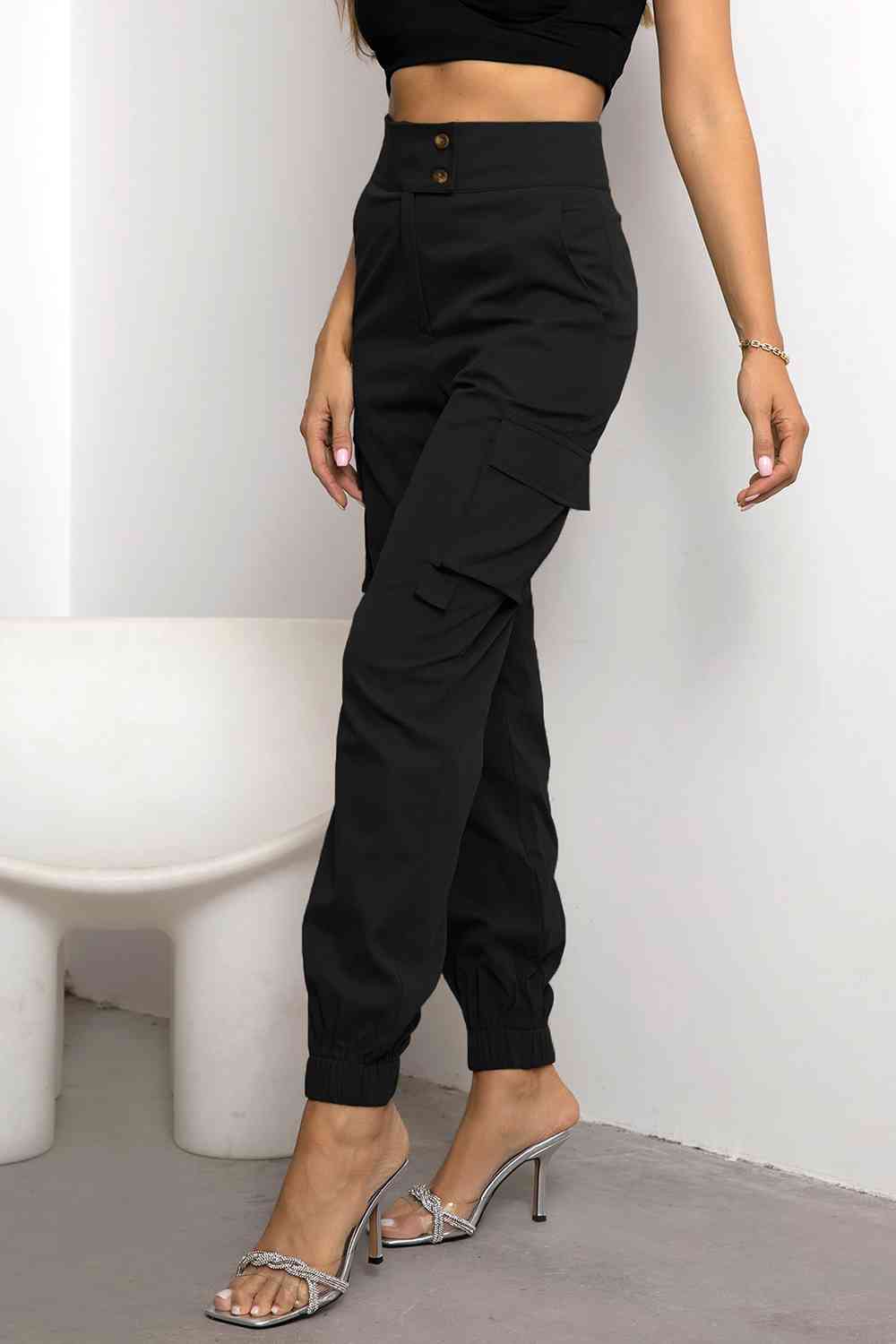 Aurélie™ – Pantalon cargo taille haute pour femme