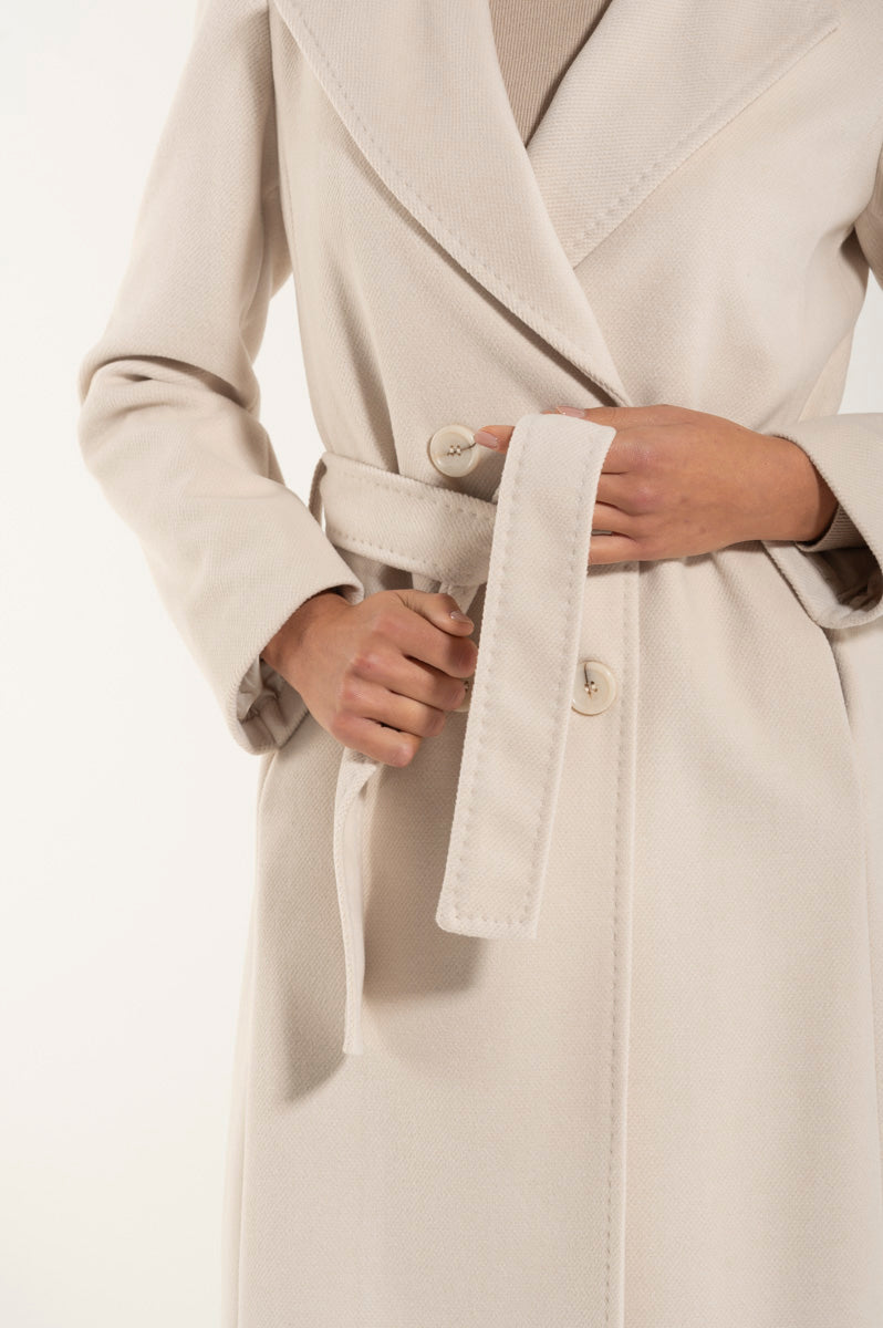 Cappotto di Lana Cream