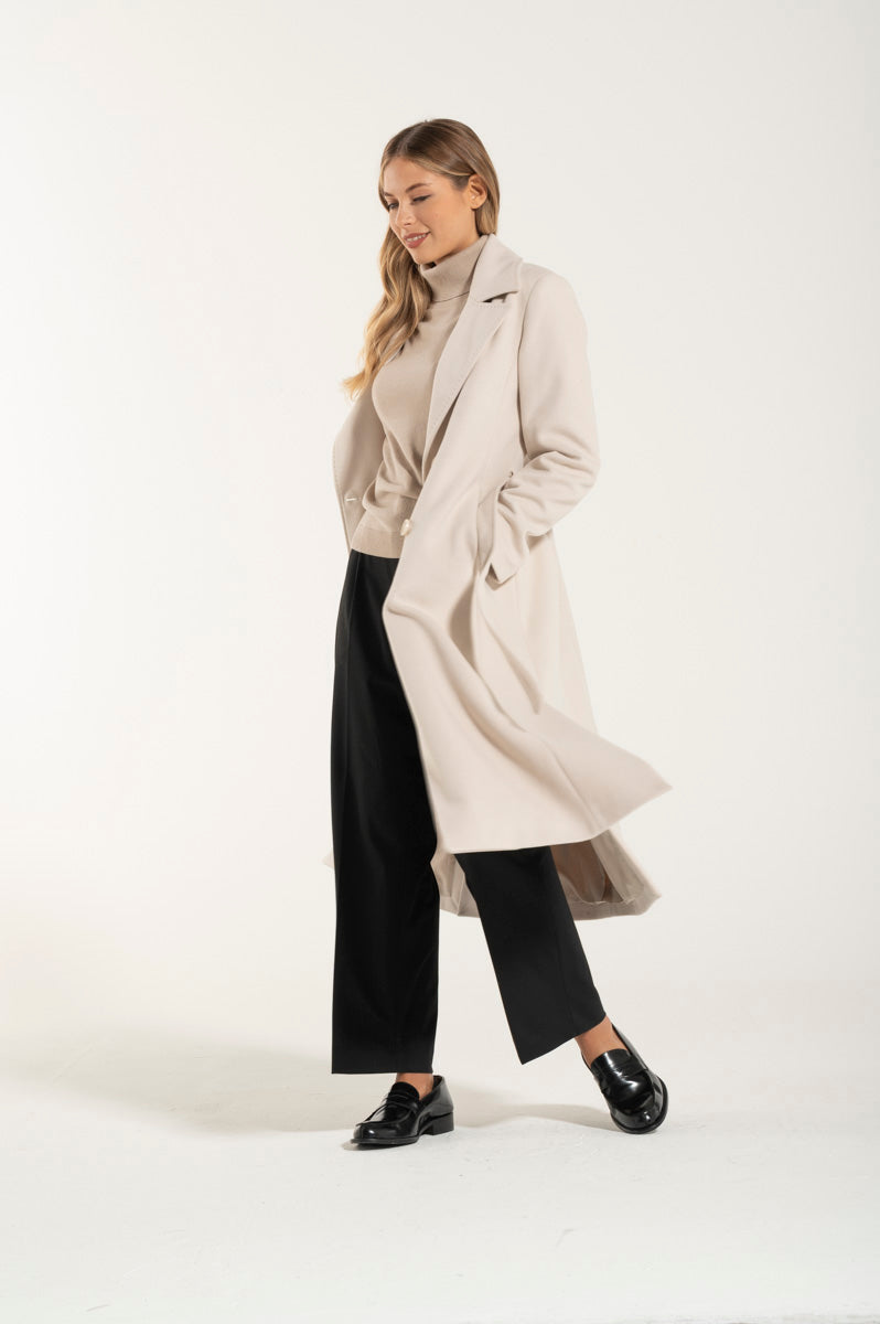 Cappotto di Lana Cream