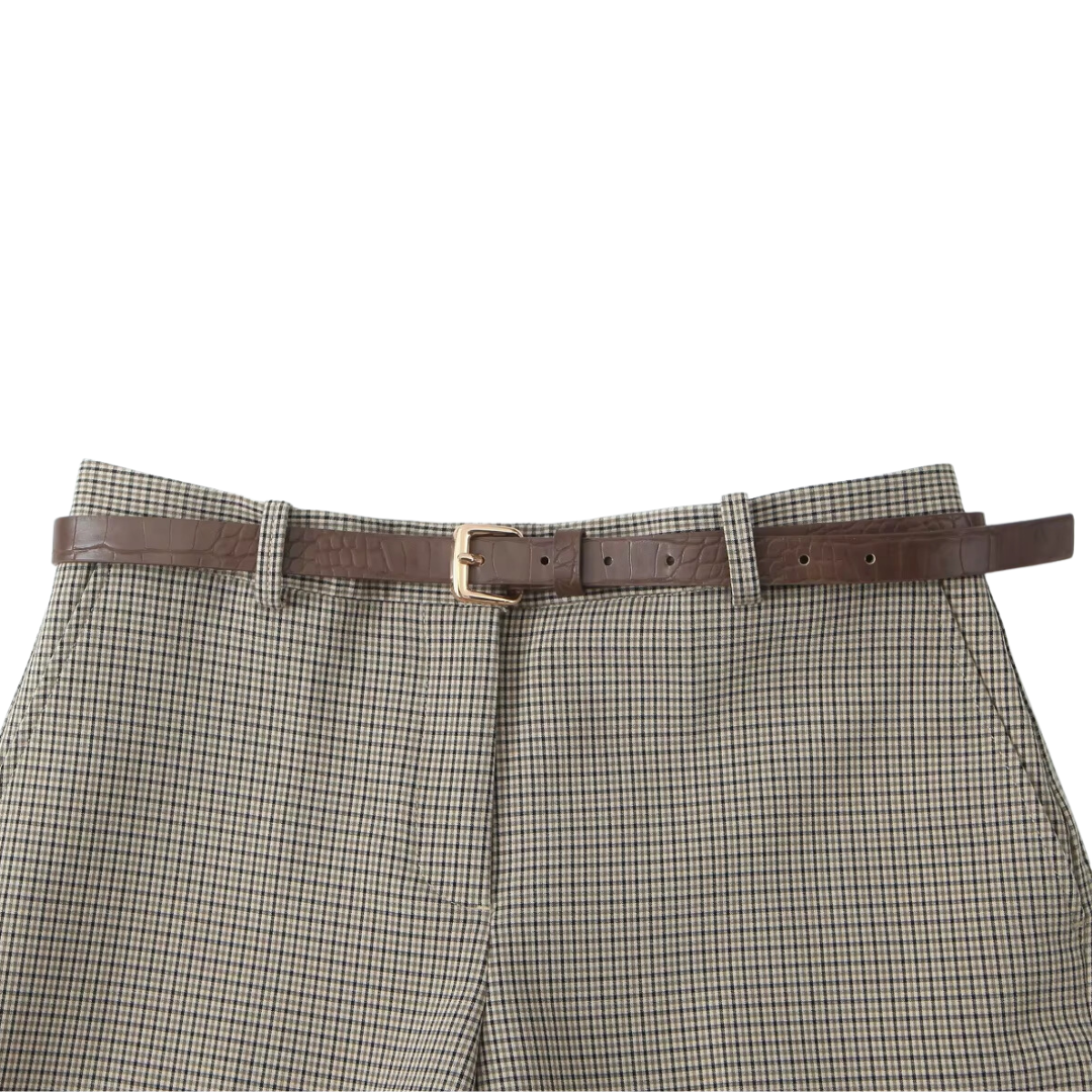 Aurélie™ | Pantalon Carreaux Classique